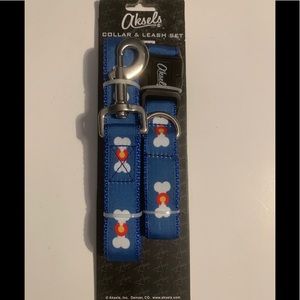 NEW Aksels Dog Collar and Leash Set Sz L